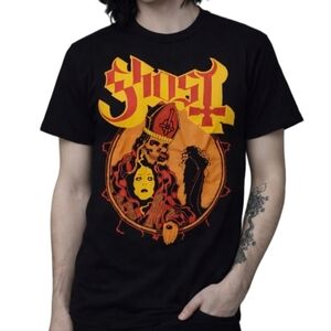 Ghost Orange Halloween Logo Tee Shirt